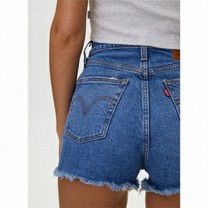 NEW Levi’s Ribcage High Rise Raw Edge Jean Shorts